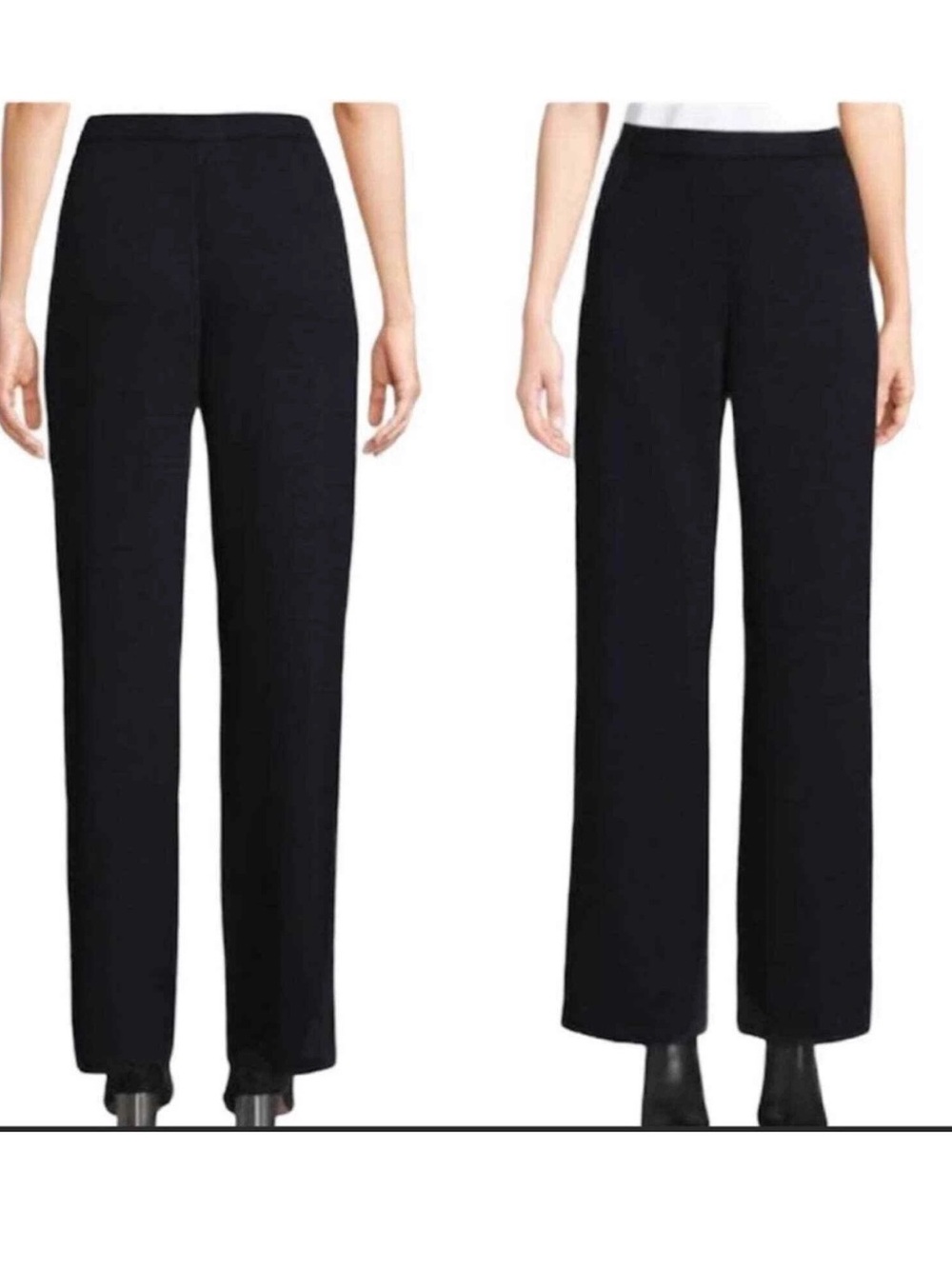 St John Satan’s knit pants navy